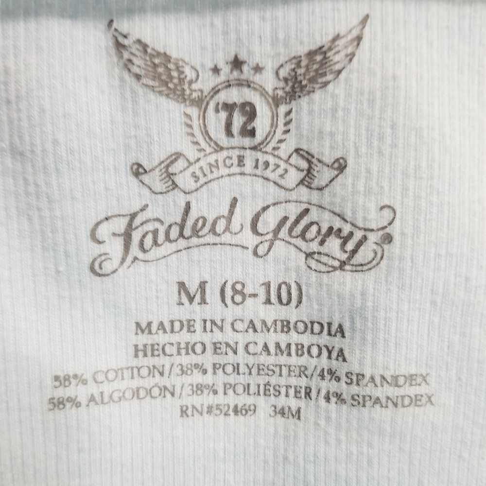 Baby blue Faded Glory sleeveless shirt - Picture 2 of 4